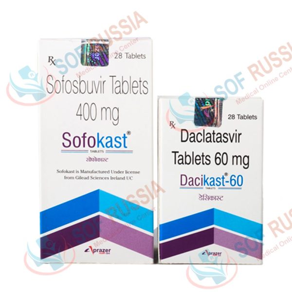 Софосбувир Sofokast и Даклатасвир Dacikast